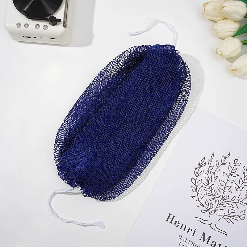 African Exfoliating Bath Scrubber Net Extra Coarse Long Back Scrubber for Shower Body Scrub Mitt for Dead Skin Removal