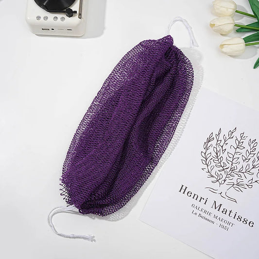 African Exfoliating Bath Scrubber Net Extra Coarse Long Back Scrubber for Shower Body Scrub Mitt for Dead Skin Removal